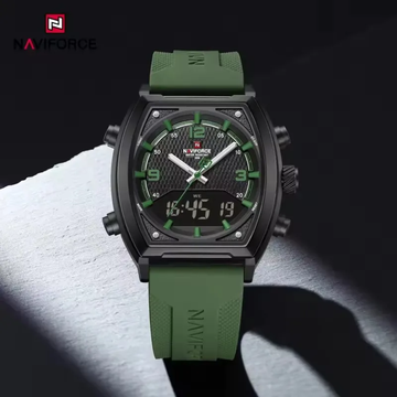 Naviforce Men silicon strap watch