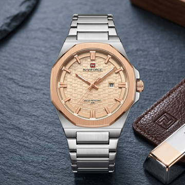 Naviforce men stainless steel watch