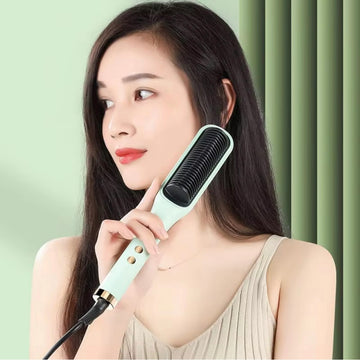 Mini hair straightener comb
