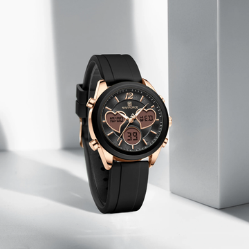 Naviforce lady silicon strap watch