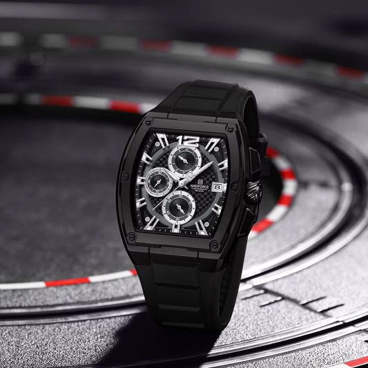 Naviforce Men silicon strap watch